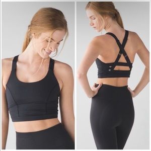 Lululemon Black Pure Practice Adjustable Yoga Bra